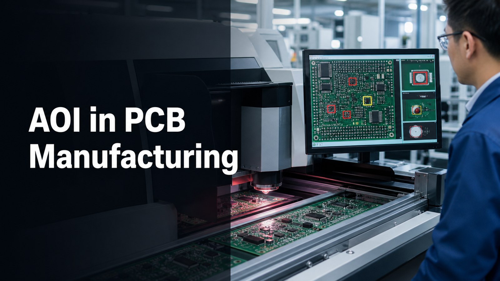 AOI in PCB manufacturing inspection system