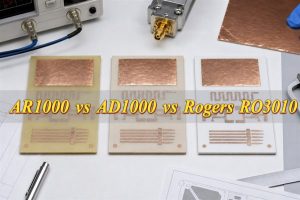 High-Dk PTFE laminate comparison of AR1000, AD1000 and Rogers RO3010