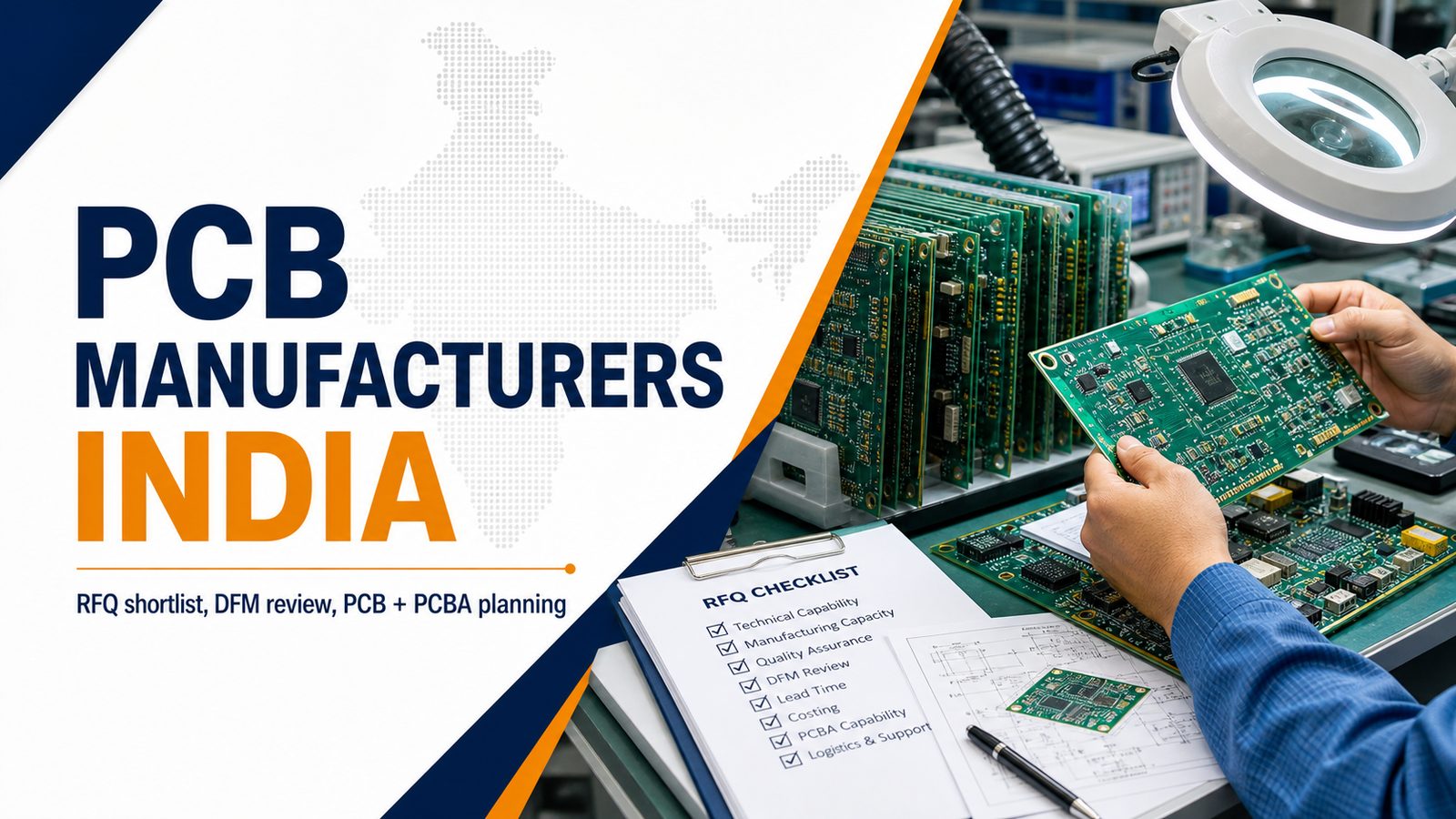 PCB manufacturers India RFQ shortlist with DFM review and PCB plus PCBA planning