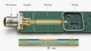 Cable SNR and 75Ω RF Input Path for PCB and PCBA