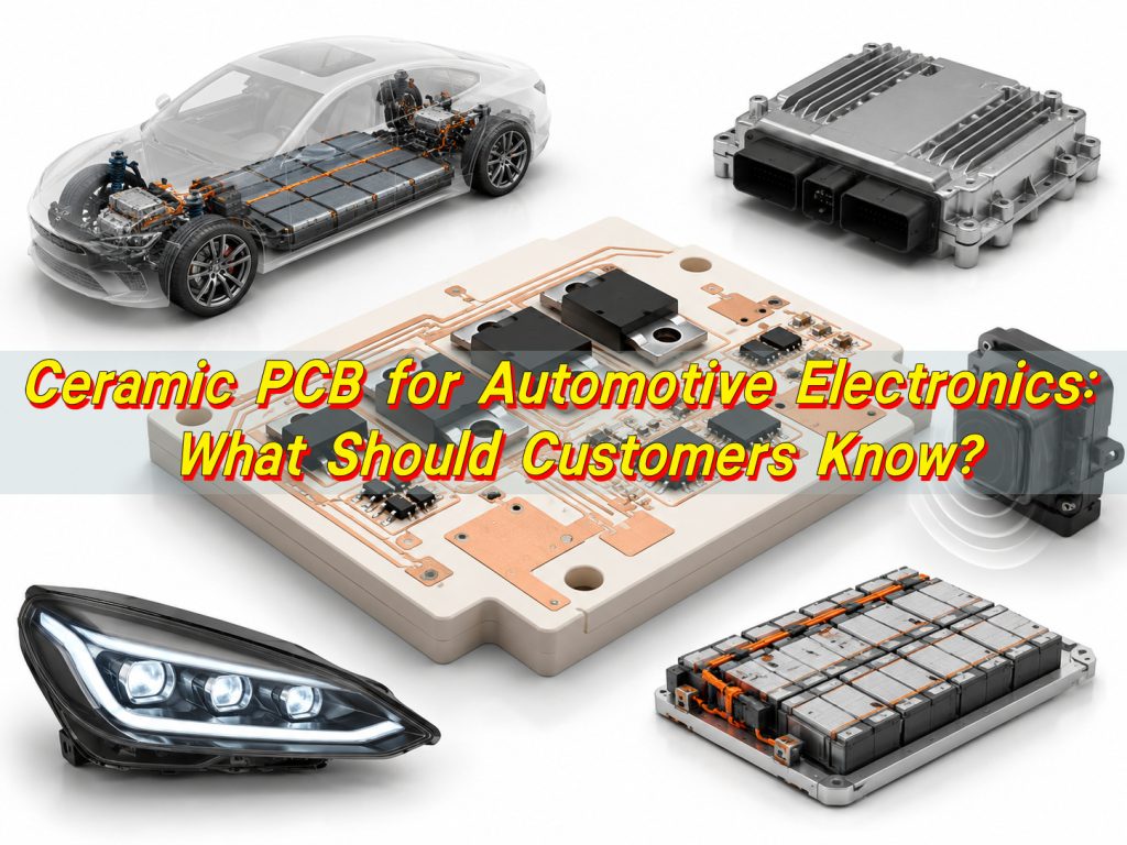 Ceramic PCB for Automotive Electronics: What Should Customers Know?