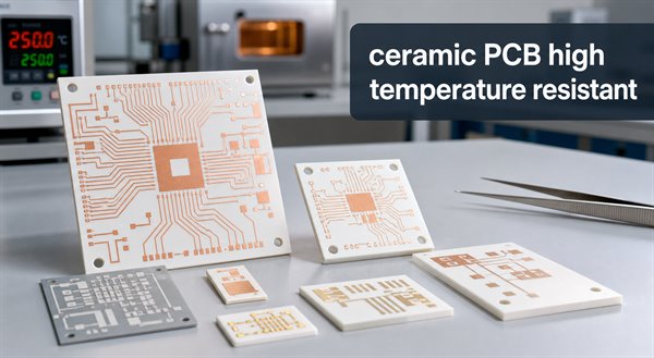 Ceramic PCB high temperature resistant substrates with keyword overlay