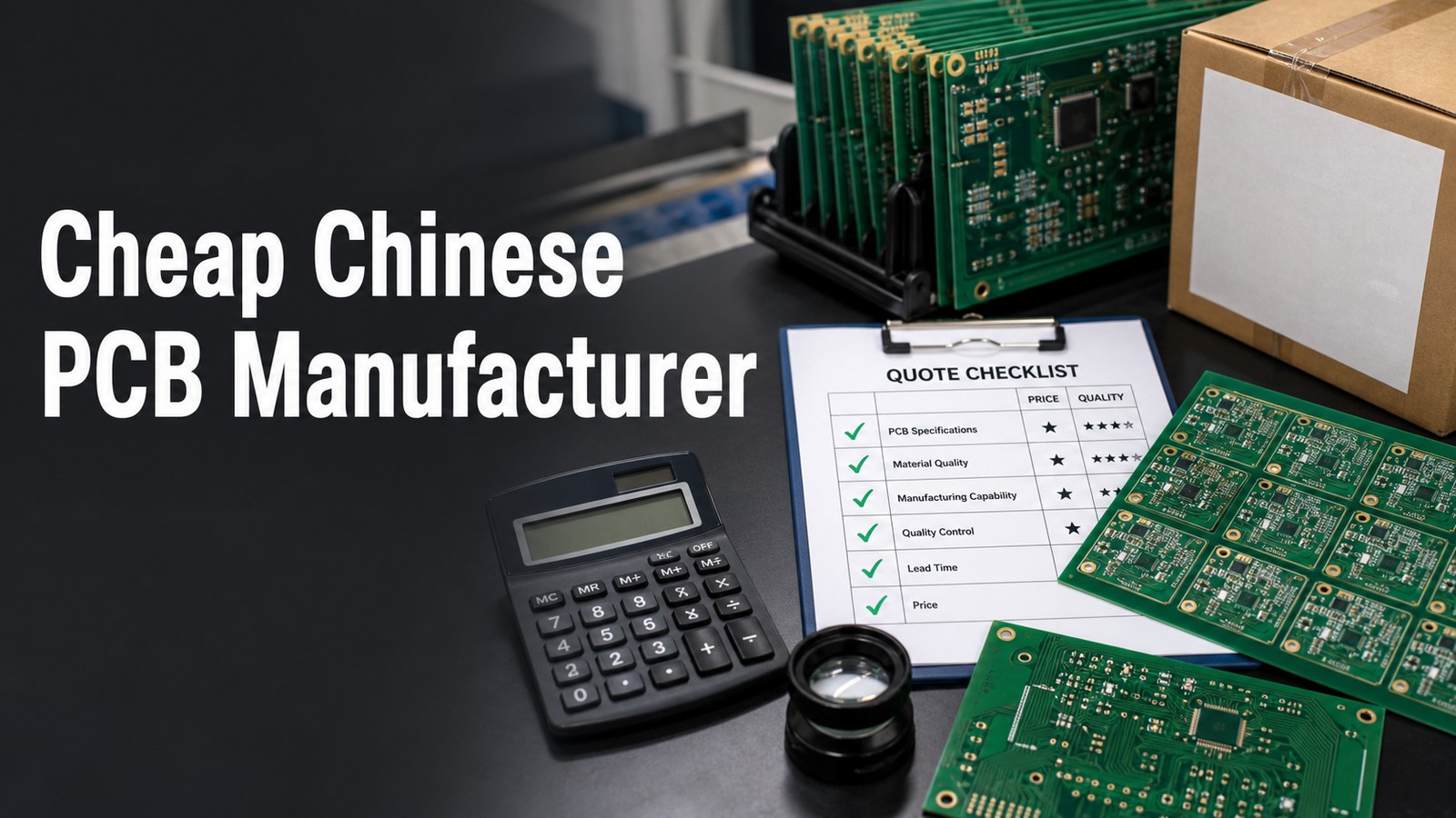 Cheap Chinese PCB manufacturer quote checklist with PCB boards