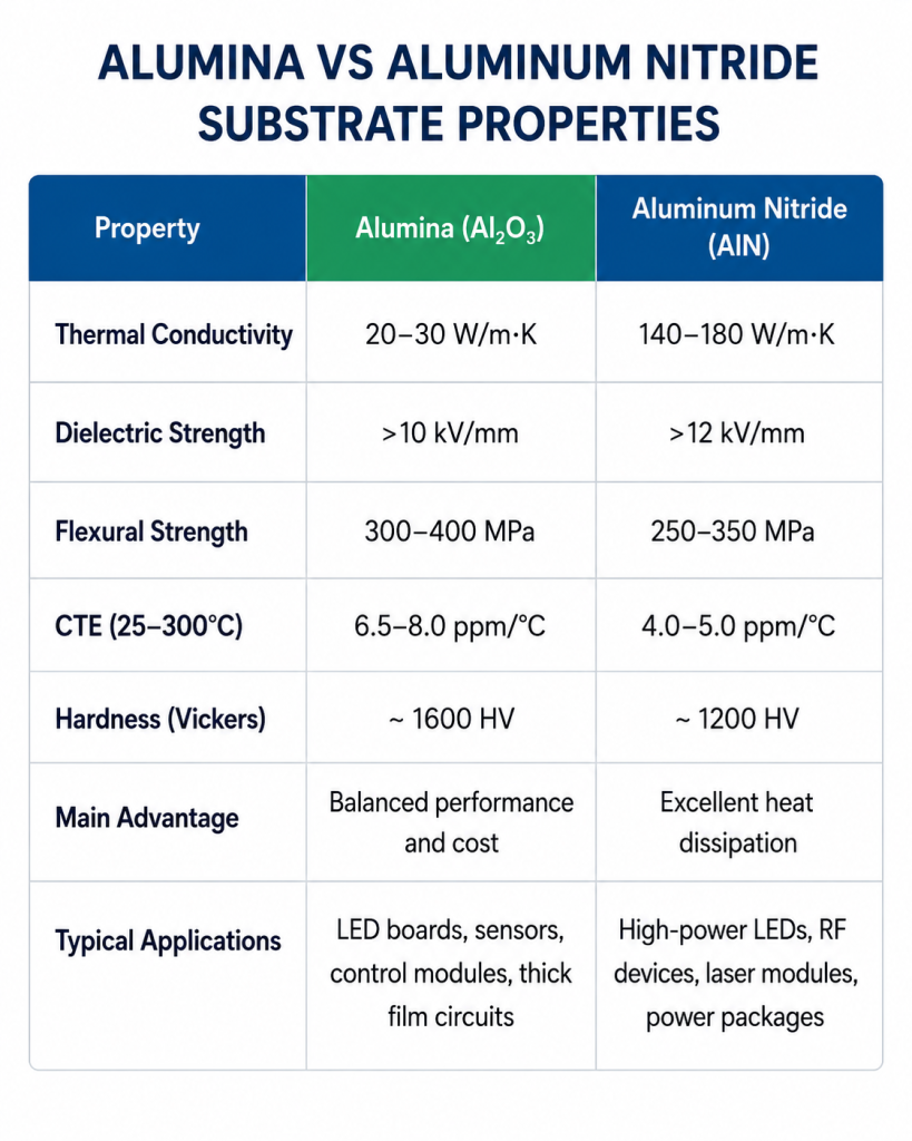 Choosing ceramic substrates factors to consider alumina material properties applications