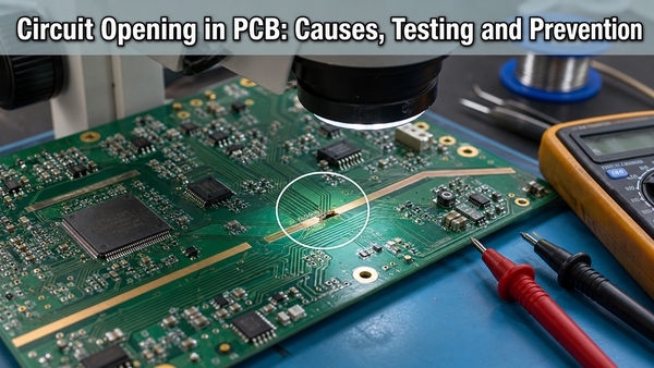Circuit opening in PCB inspection and troubleshooting