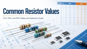 Common Resistor Values: E12, E24, and E96 Tables