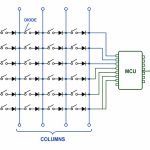Custom Numpad Switch Matrix Diagram