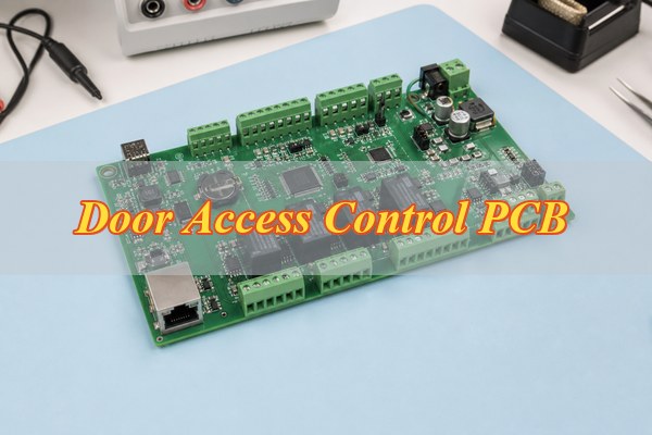 Four-door access control PCB with relays, reader terminals and Ethernet interface