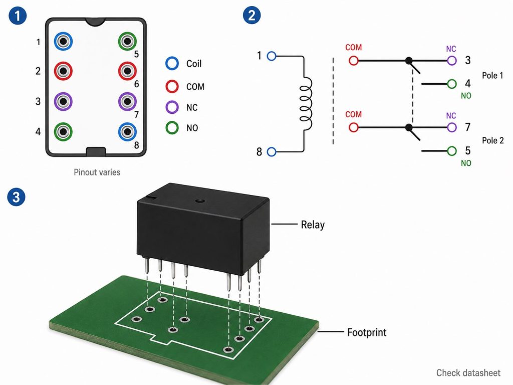 dpdt relay diagram