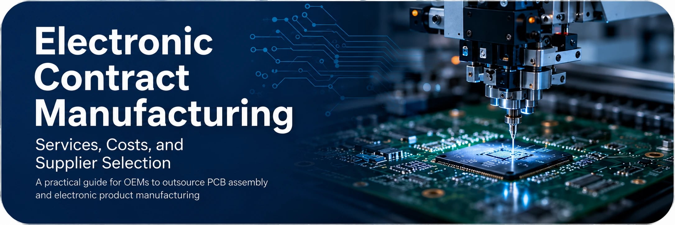 Electronic Contract Manufacturing services, costs, and supplier selection