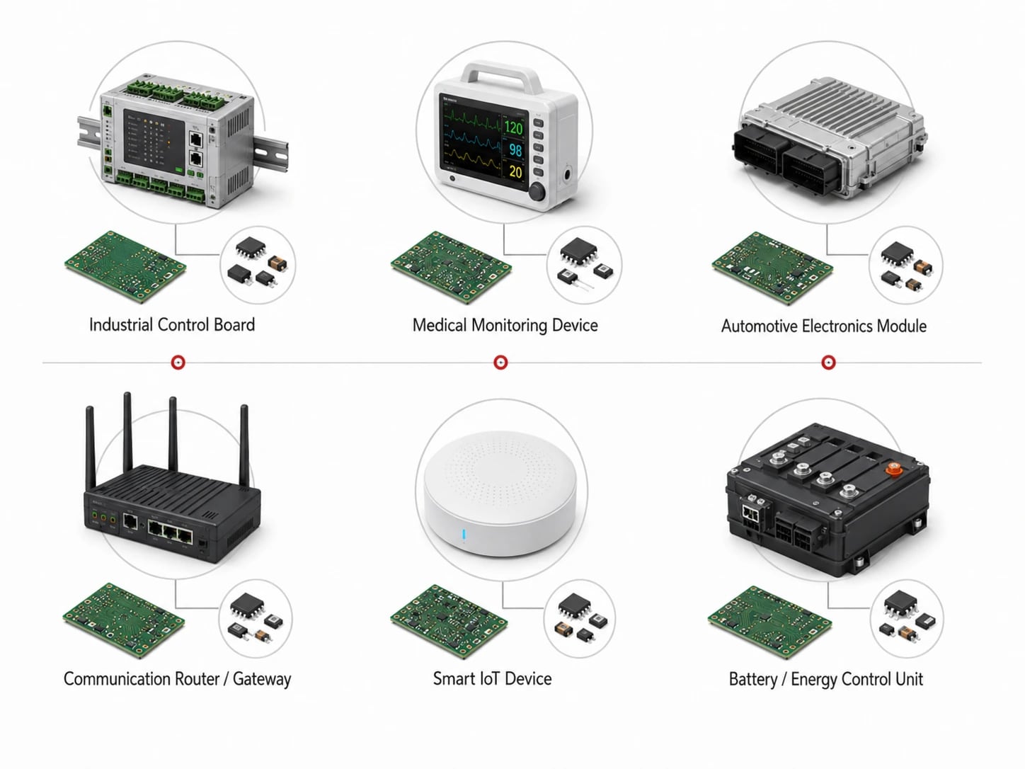 Electronic products made through contract manufacturing