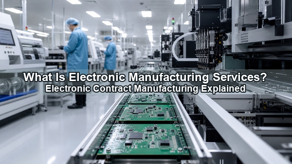Electronic manufacturing services production line with PCB assembly equipment