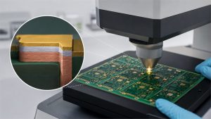 XRF inspection of palladium and gold coating thickness on an EPIG PCB