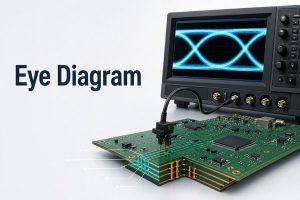 Eye Diagram signal integrity measurement on a high-speed PCB