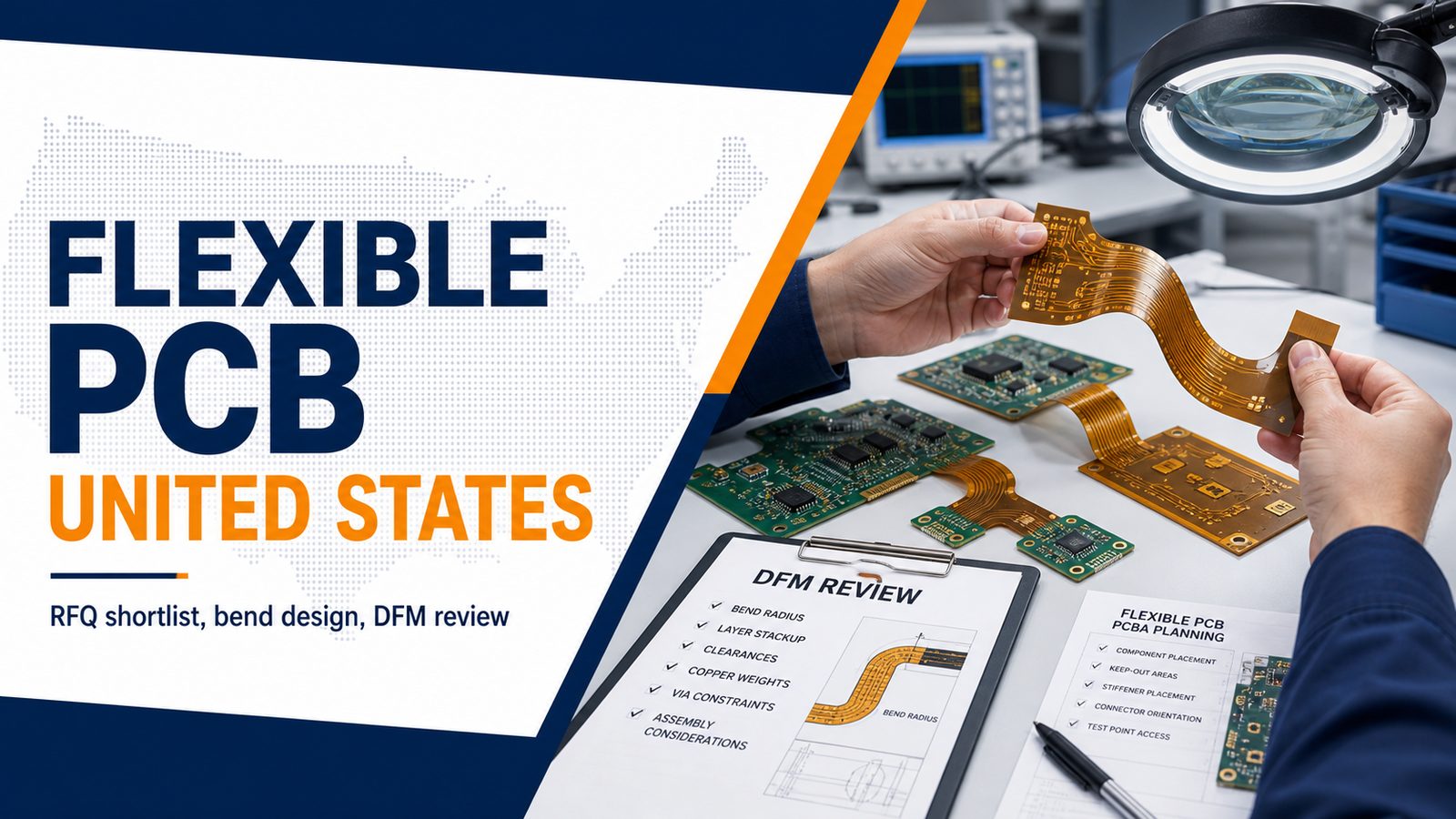 Flexible PCB United States RFQ shortlist with bend design and DFM review