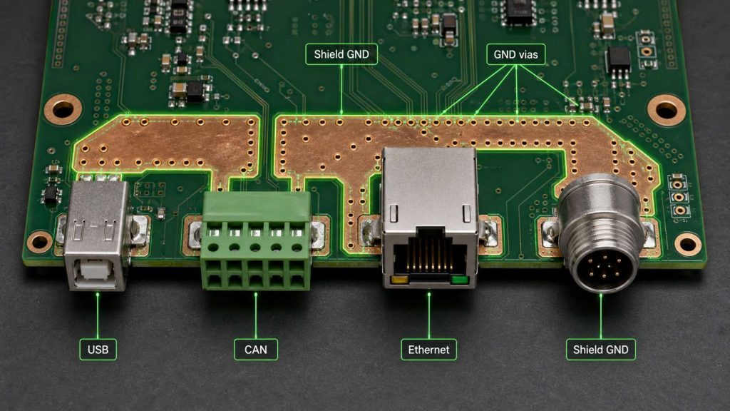 gnd shielding