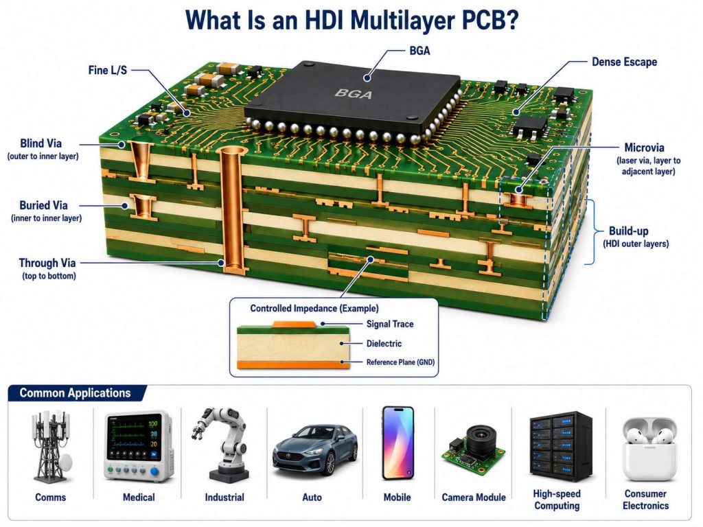 HDI Multilayer PCB