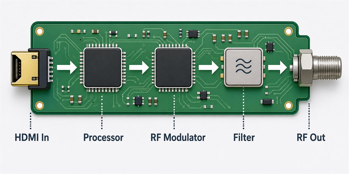 hdmi rf modulator component