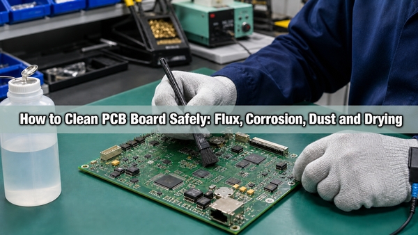 How to clean PCB board safely with controlled tools and inspection