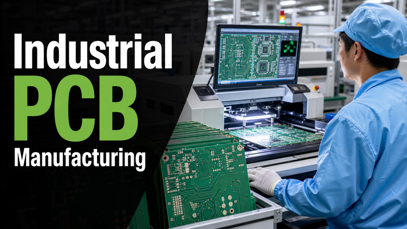 Industrial PCB manufacturing quality review and inspection