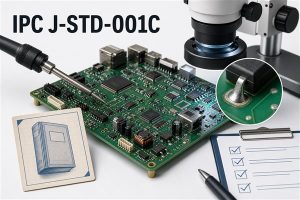 IPC J-STD-001C soldered electronic assembly inspection