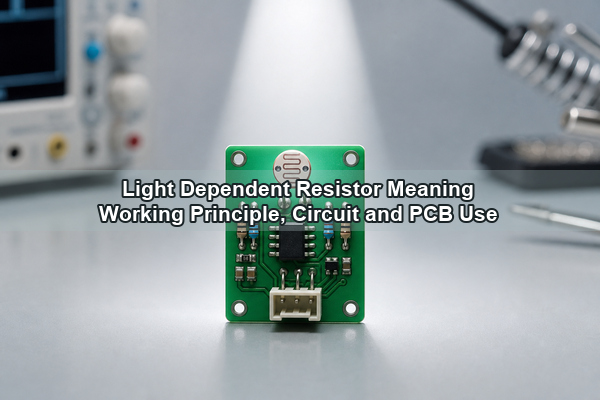 Light dependent resistor meaning and LDR use on a sensor PCB