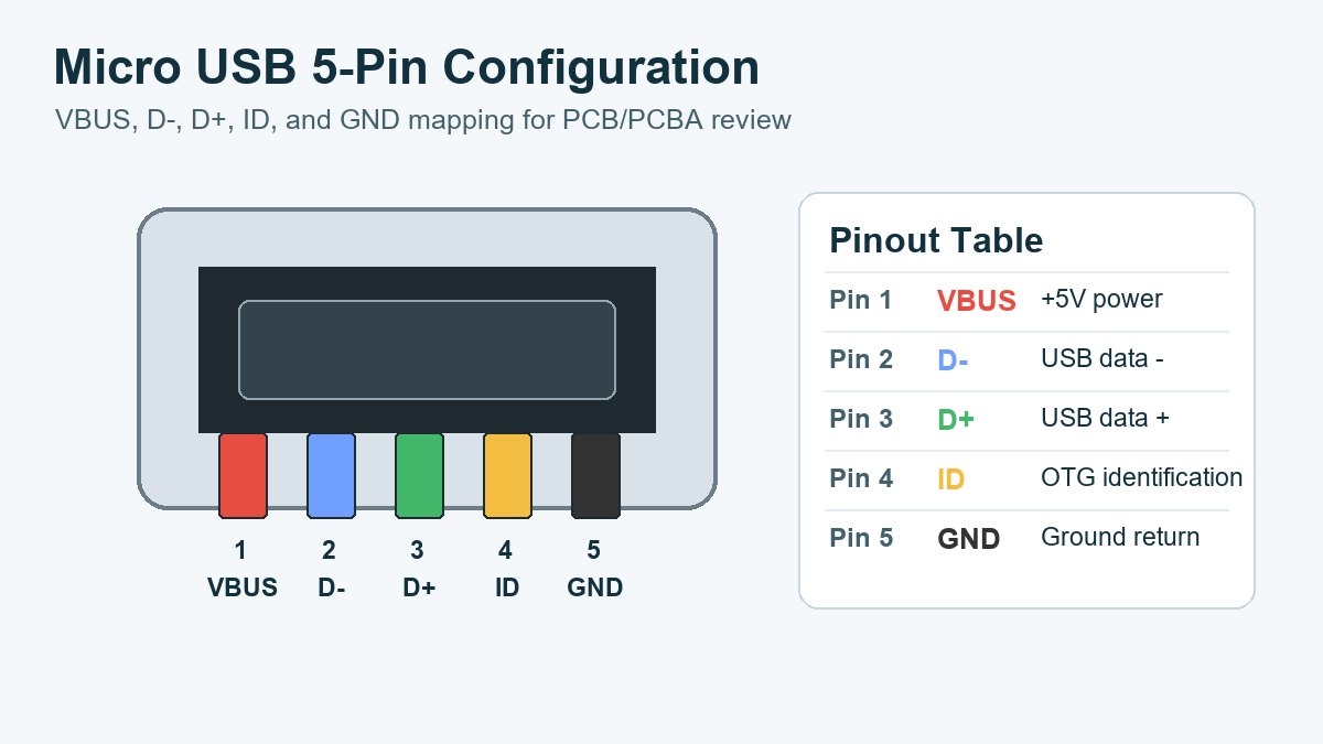 micro usb pin configuration