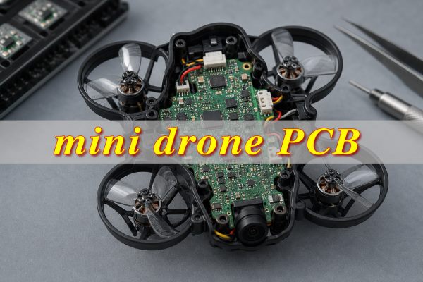 Mini drone PCB manufacturing and assembly for a compact quadcopter