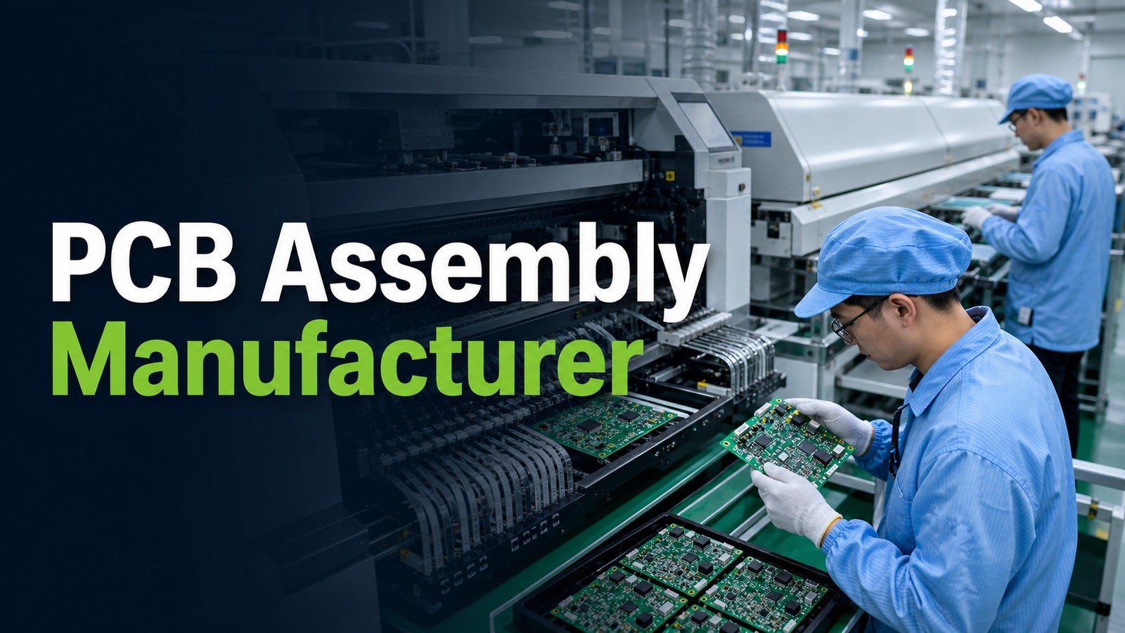 PCB assembly manufacturer SMT production and PCBA inspection