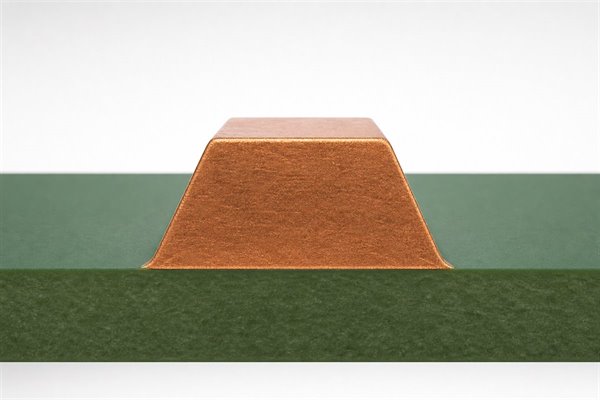 Trapezoidal etched copper PCB trace cross-section illustrating lateral undercut
