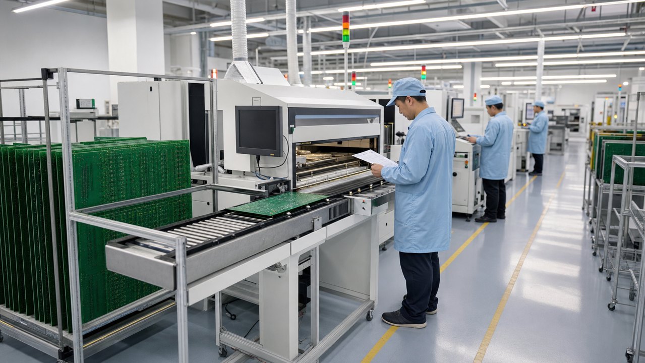 PCB fabrication production line for making printed circuit boards