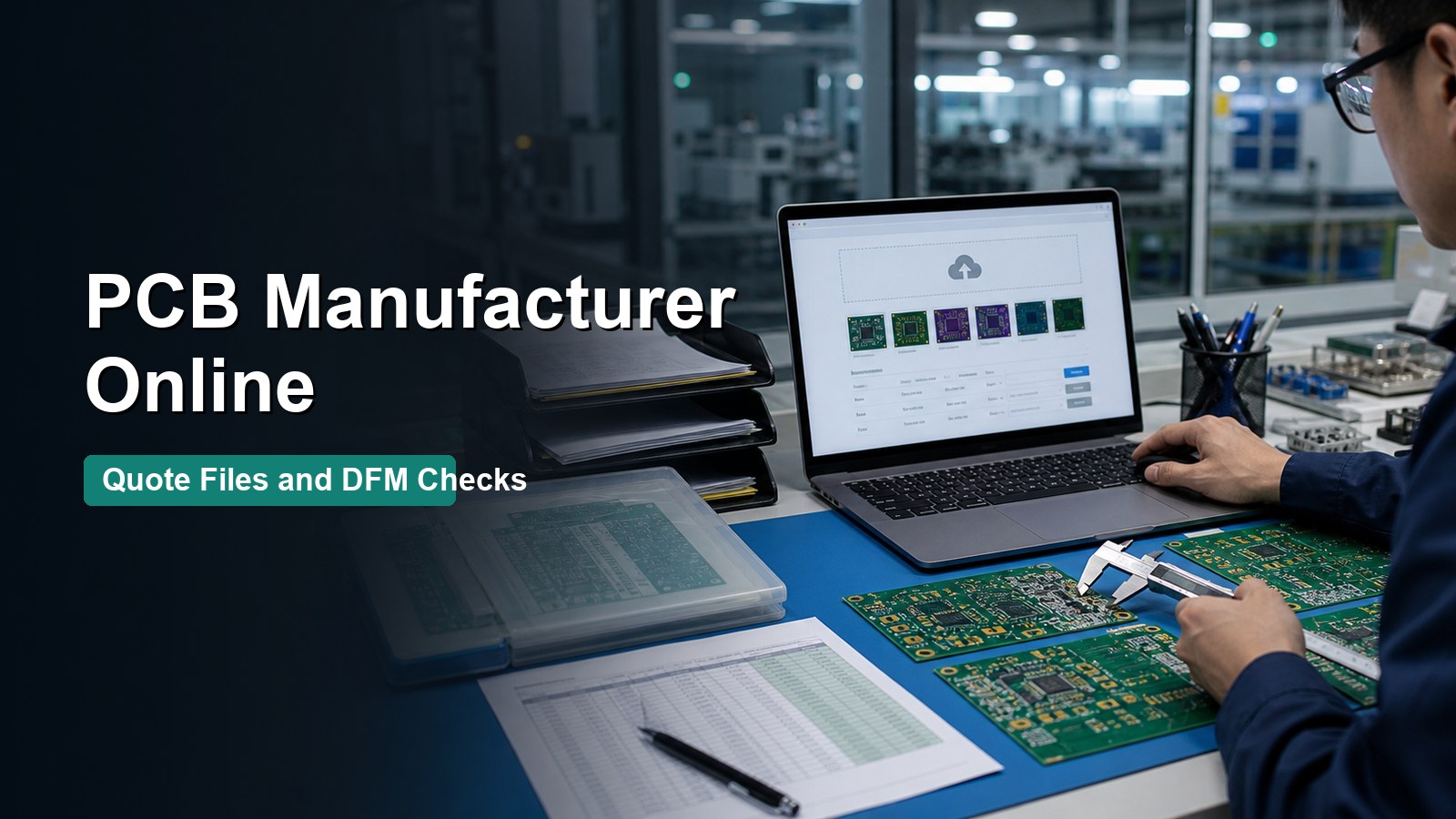 PCB manufacturer online quote preparation with Gerber files BOM and circuit boards