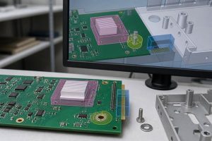 PCB mechanical keepout zones around mounting holes, connectors and enclosure boundaries