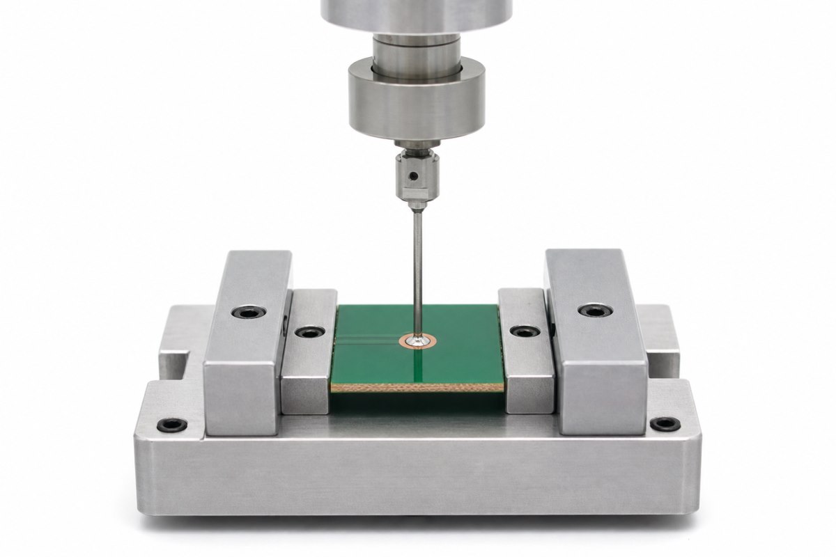 Pad cratering strength measured with a PCB pad pull test