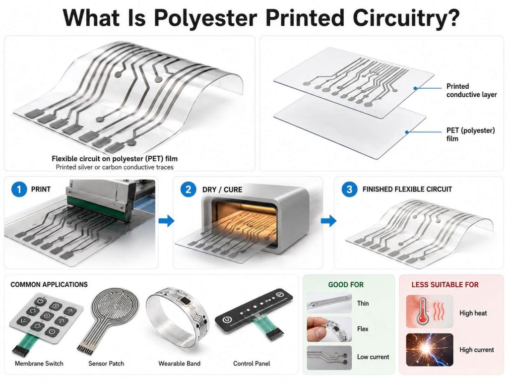 polyester printed circuitry