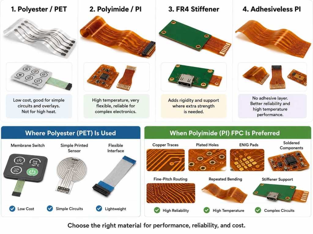 polyester printed circuitry