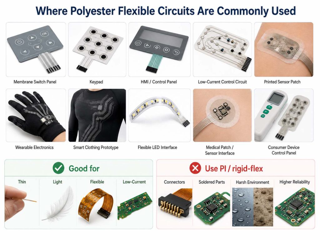 polyester printed circuitry