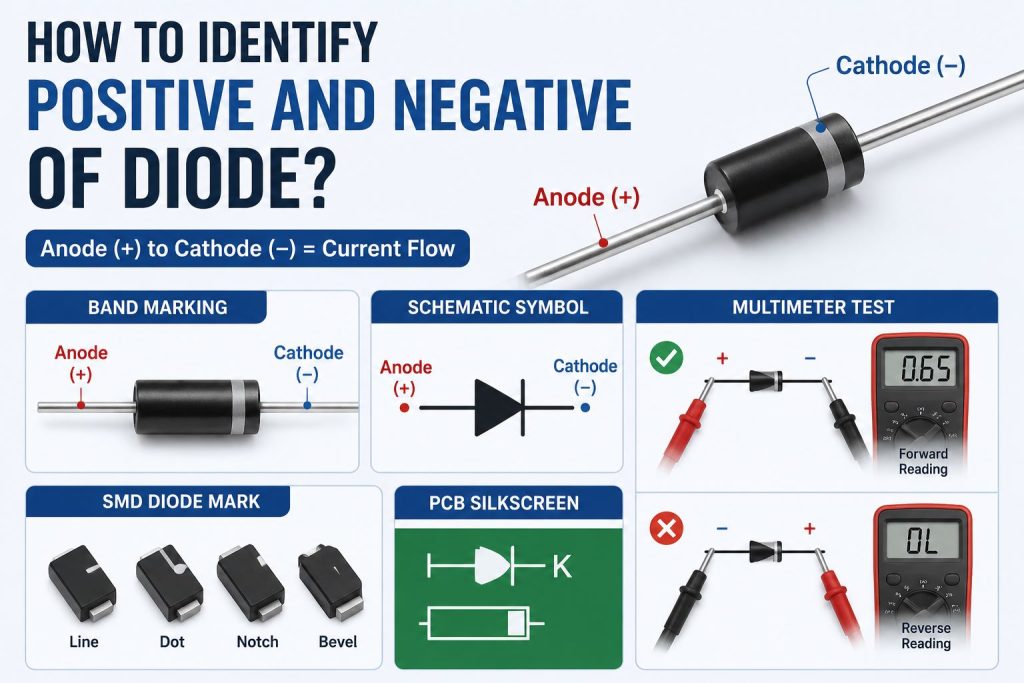 positive and negative of diode