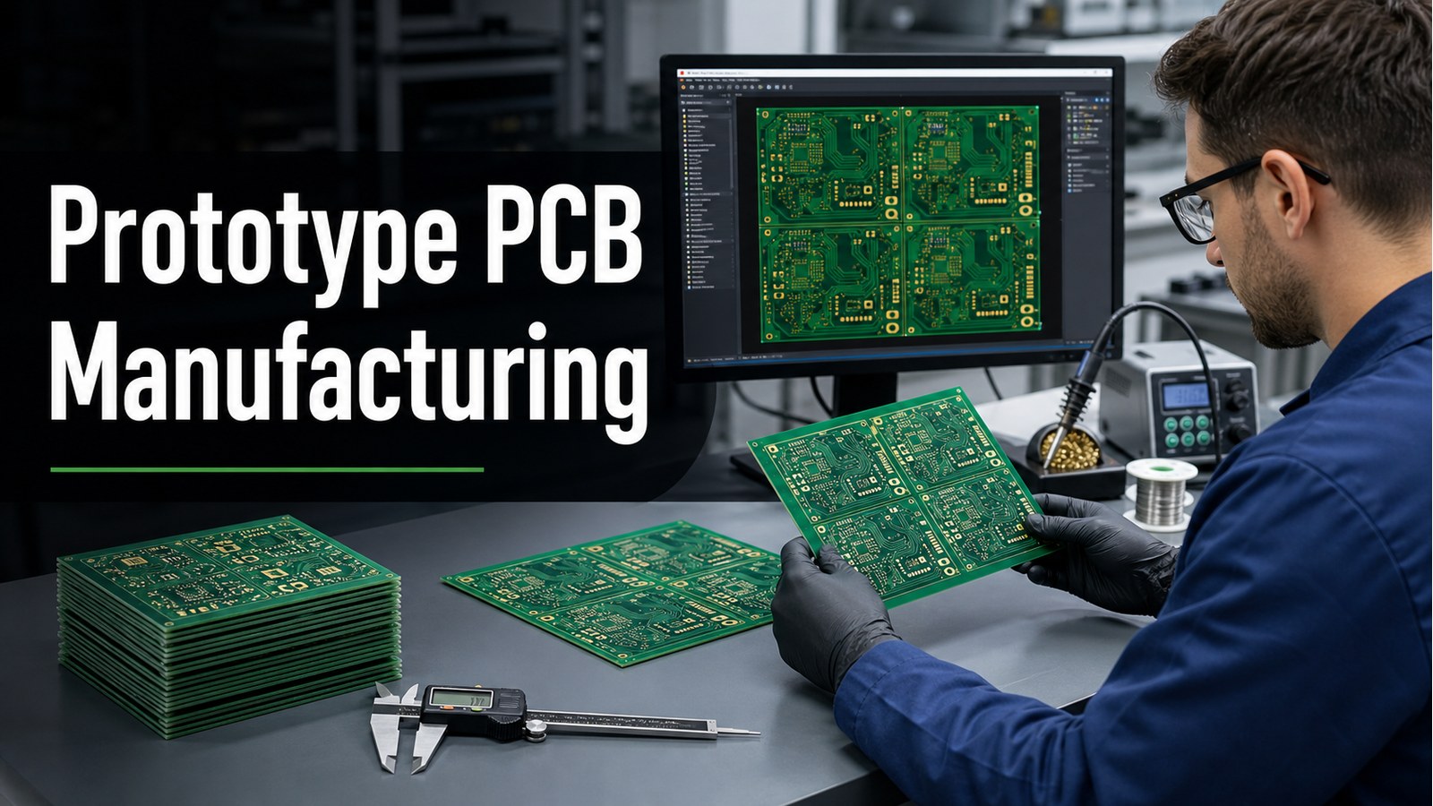 Prototype PCB manufacturing DFM review and bare board inspection before assembly