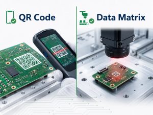 QR Code and Data Matrix comparison for PCB traceability