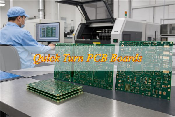 Quick-turn bare PCB boards prepared at an electronics manufacturing workbench