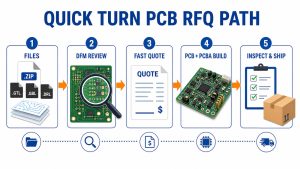 Quick turn PCB RFQ path