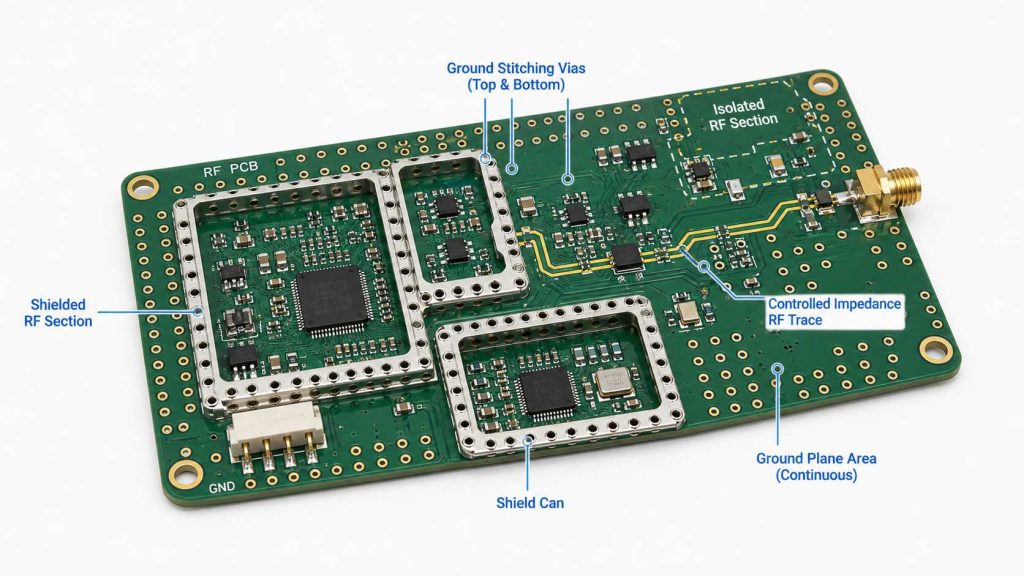 Why Grounding Matters More in RF PCB Design?