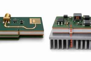 RF and thermal PCB material selection based on dielectric and heat-management requirements