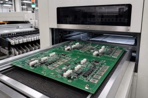 Scooter circuit board manufacturing and assembly with controller PCB panels at automated inspection