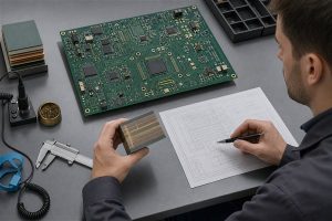 Signal Transmission PCB stackup and high-speed routing review with multilayer laminate sample