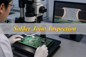 Solder Joint Inspection at a professional PCBA quality workstation