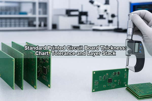 Standard printed circuit board thickness samples and dimensional measurement