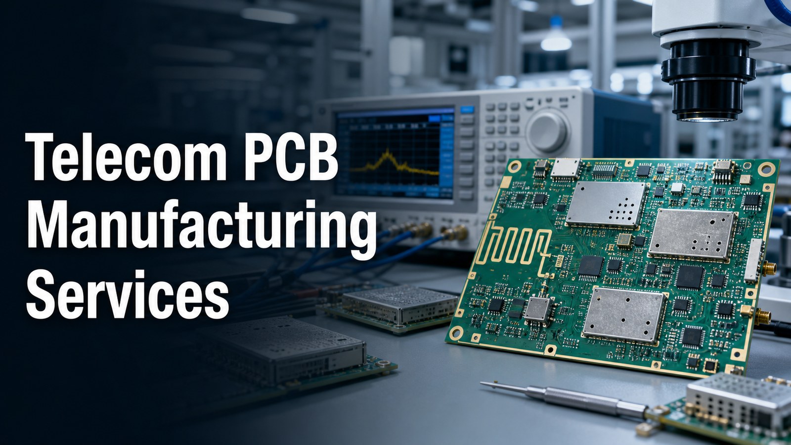 Telecom PCB manufacturing services for RF and communication boards