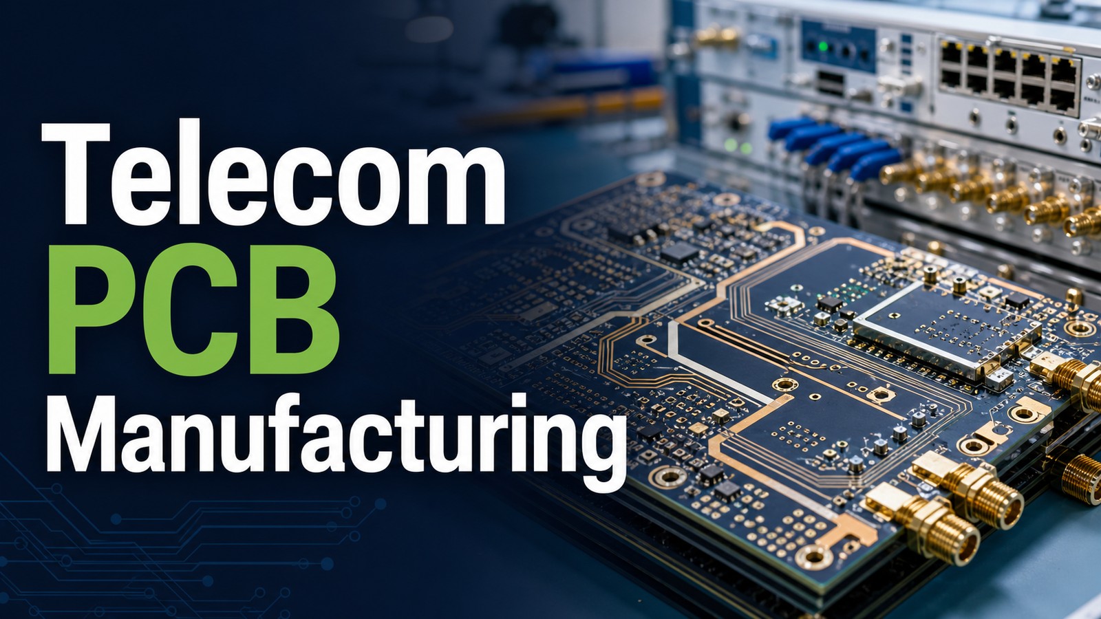 Telecom PCB manufacturing services for RF PCB and PCBA projects